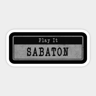 Sabaton // Vintage Fanart Sticker